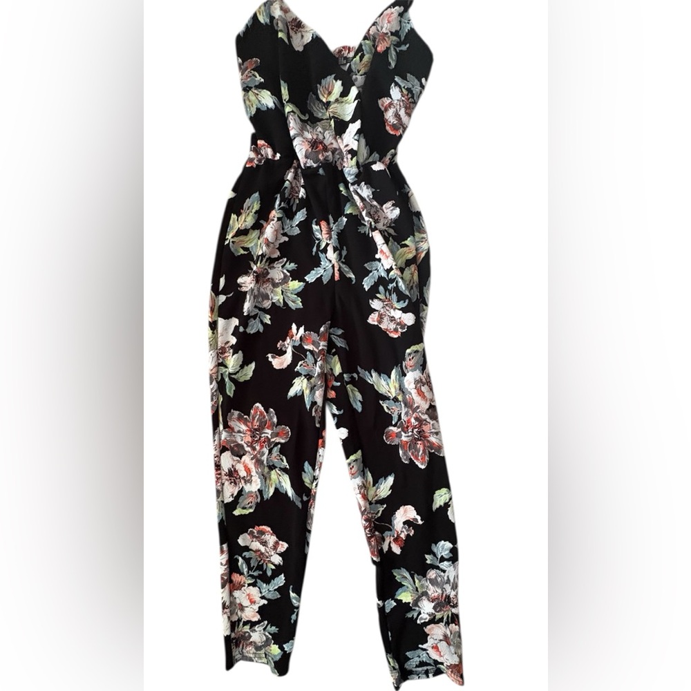 Black Floral Jumpsuit